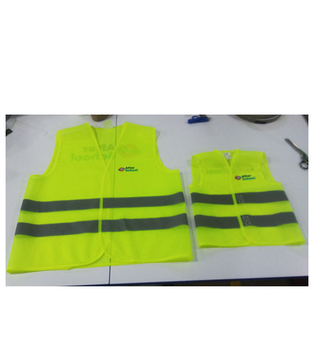 çocuk ikaz yeleği sarı