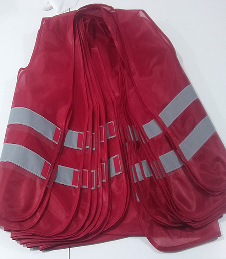 kırmızı ikaz yeleği